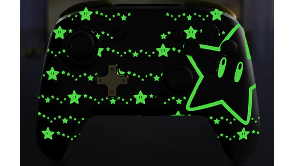 Nintendo Switch - GLOW Nintendo Switch 1UP Glow-n-the-Dark REMATCH Controller by